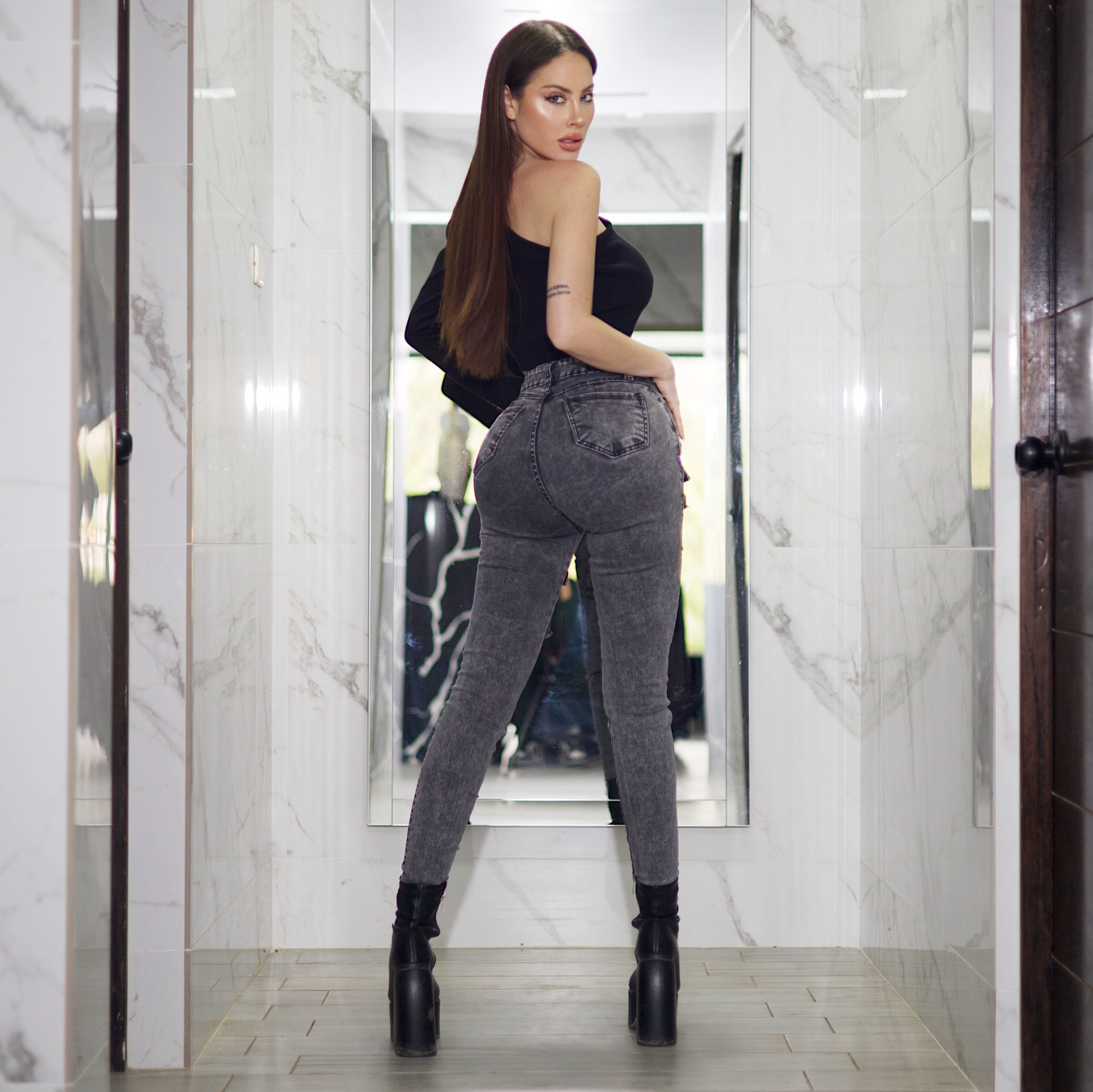 Cargo Skinny Gris Nevado - Vista 4